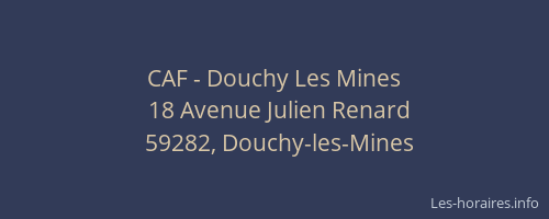 CAF - Douchy Les Mines