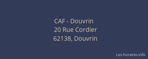 CAF - Douvrin