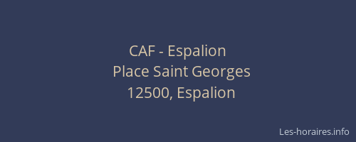 CAF - Espalion
