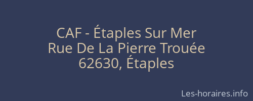 CAF - Étaples Sur Mer