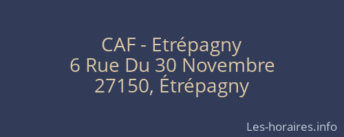 CAF - Etrépagny
