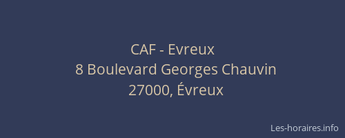 CAF - Evreux