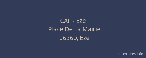 CAF - Eze