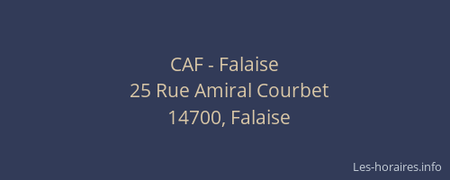 CAF - Falaise