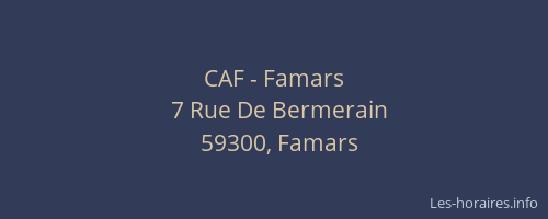CAF - Famars