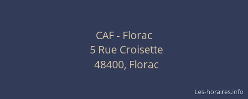 CAF - Florac