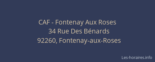 CAF - Fontenay Aux Roses