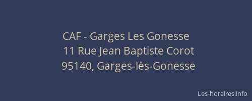 CAF - Garges Les Gonesse