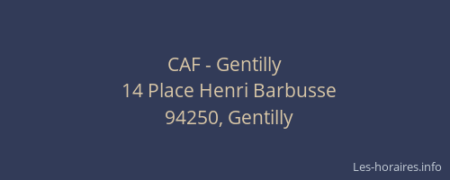 CAF - Gentilly