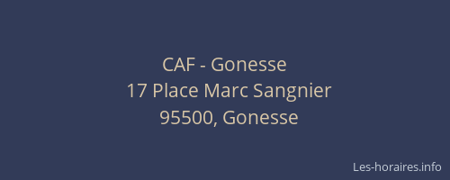 CAF - Gonesse