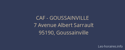 CAF - GOUSSAINVILLE