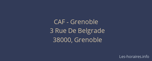 CAF - Grenoble