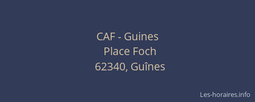 CAF - Guines