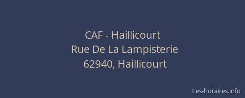 CAF - Haillicourt
