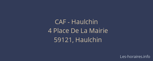 CAF - Haulchin