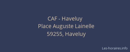 CAF - Haveluy