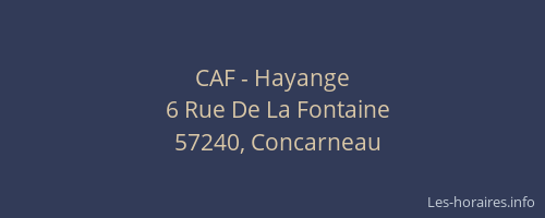 CAF - Hayange