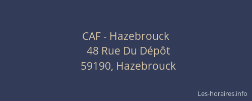 CAF - Hazebrouck