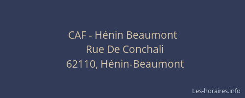 CAF - H&eacute;nin Beaumont