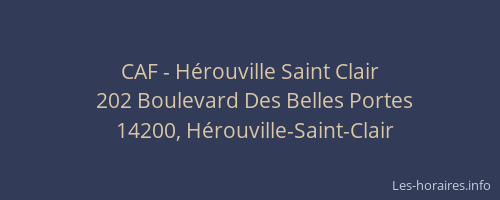 CAF - Hérouville Saint Clair