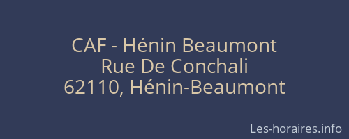 CAF - Hénin Beaumont