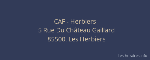 CAF - Herbiers