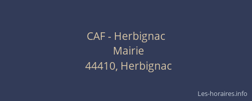 CAF - Herbignac