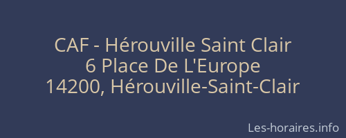 CAF - Hérouville Saint Clair