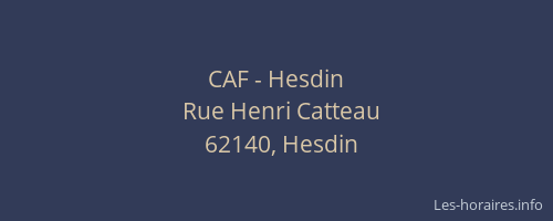CAF - Hesdin