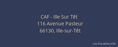 CAF - Ille Sur T&ecirc;t