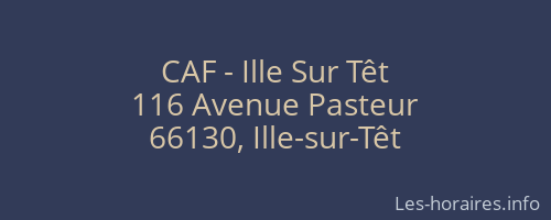 CAF - Ille Sur Têt