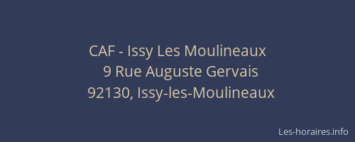 CAF - Issy Les Moulineaux