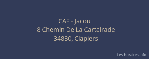 CAF - Jacou