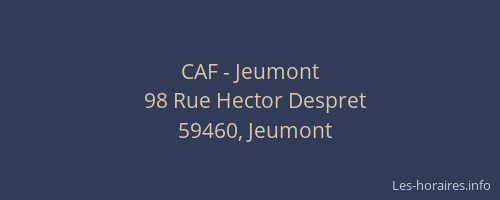 CAF - Jeumont