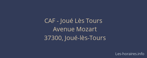 CAF - Jou&eacute; L&egrave;s Tours