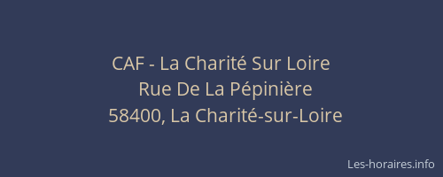CAF - La Charité Sur Loire