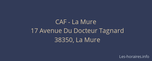CAF - La Mure