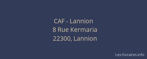 CAF - Lannion