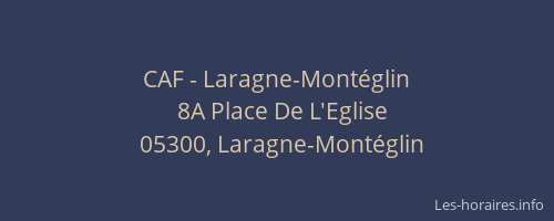 CAF - Laragne-Montéglin