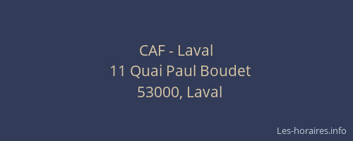 CAF - Laval