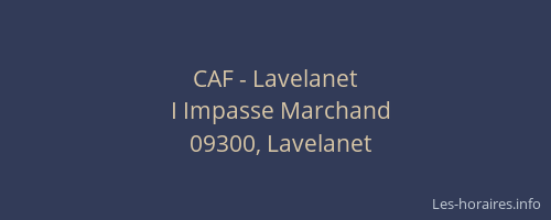 CAF - Lavelanet