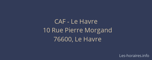 CAF - Le Havre