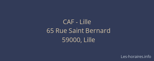 CAF - Lille