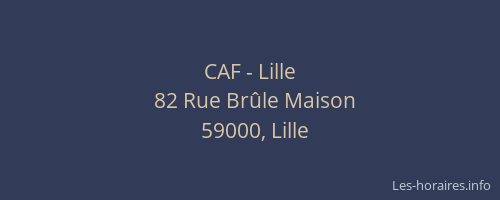 CAF - Lille