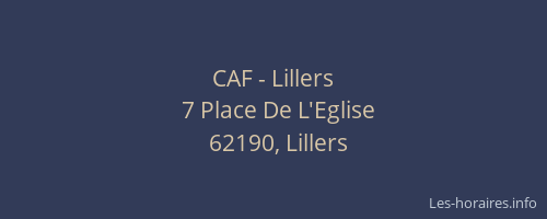 CAF - Lillers