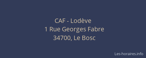 CAF - Lodève