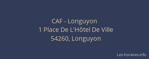 CAF - Longuyon