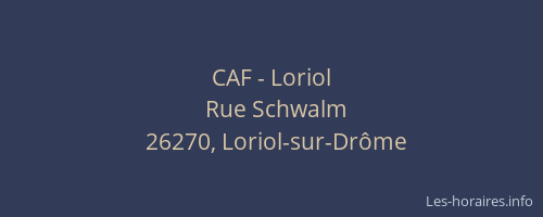 CAF - Loriol