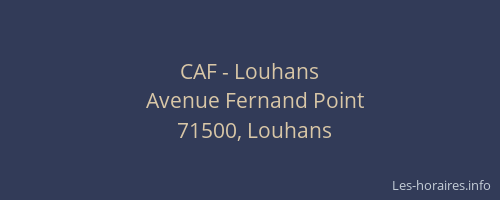 CAF - Louhans