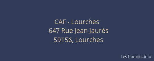 CAF - Lourches